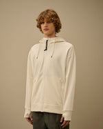 Cp Company Hooded Open Diagonal Raised Fleece