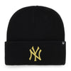 '47 Brand Berretto Metallic Haymaker New York Yankees Black