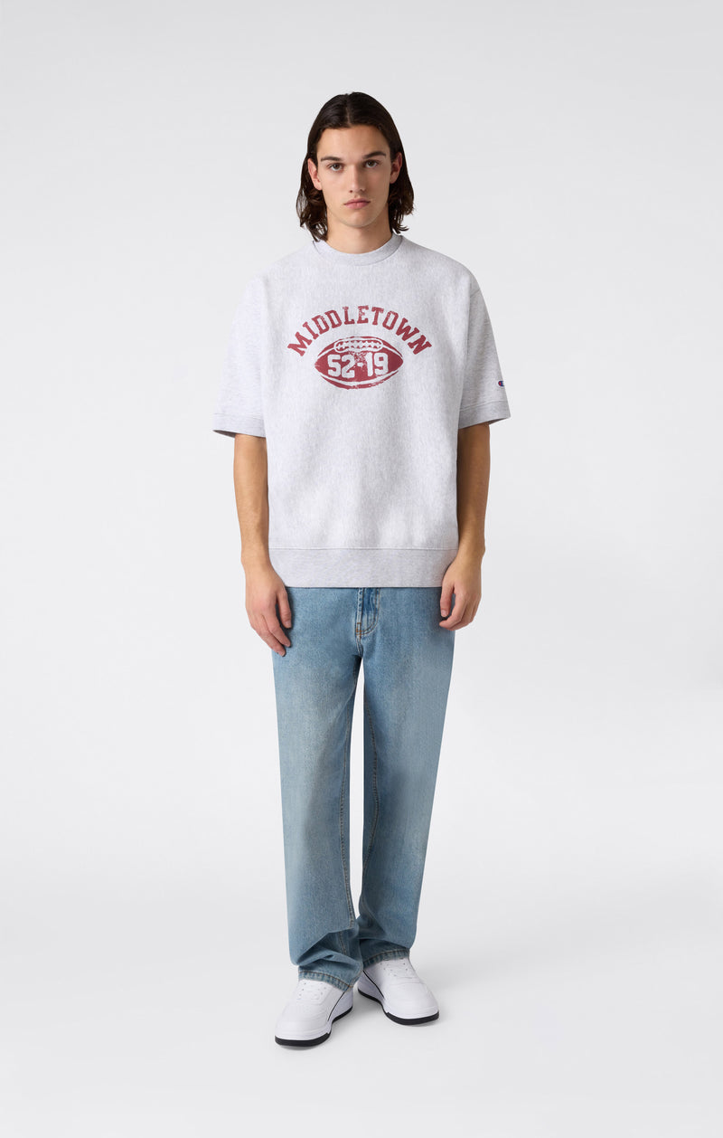 Champion Felpa a Maniche Corte Reverse Weave