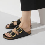 Birkesntock Arizona Big Buckle Pelle naturale vernice Narrow Fit