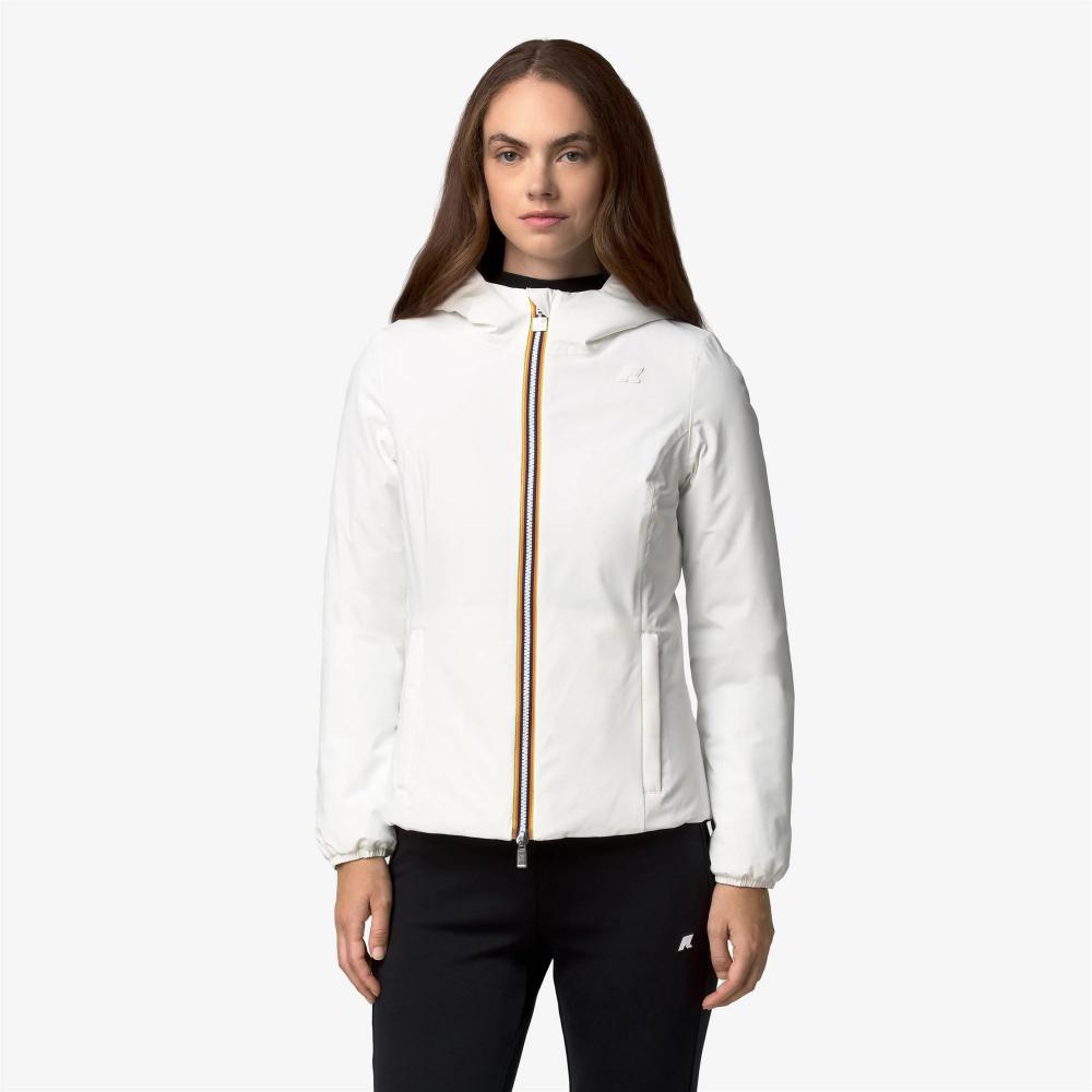 K-Way Giacca Lily St Warm Double White Natural/Black Pure