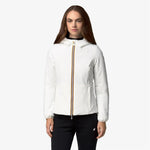 K-Way Giacca Lily St Warm Double White Natural/Black Pure
