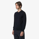 K-Way Maglieria in merino Sebastien Blue Depht