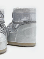 Moon Boot Stivale Icon Low Glitter Argento