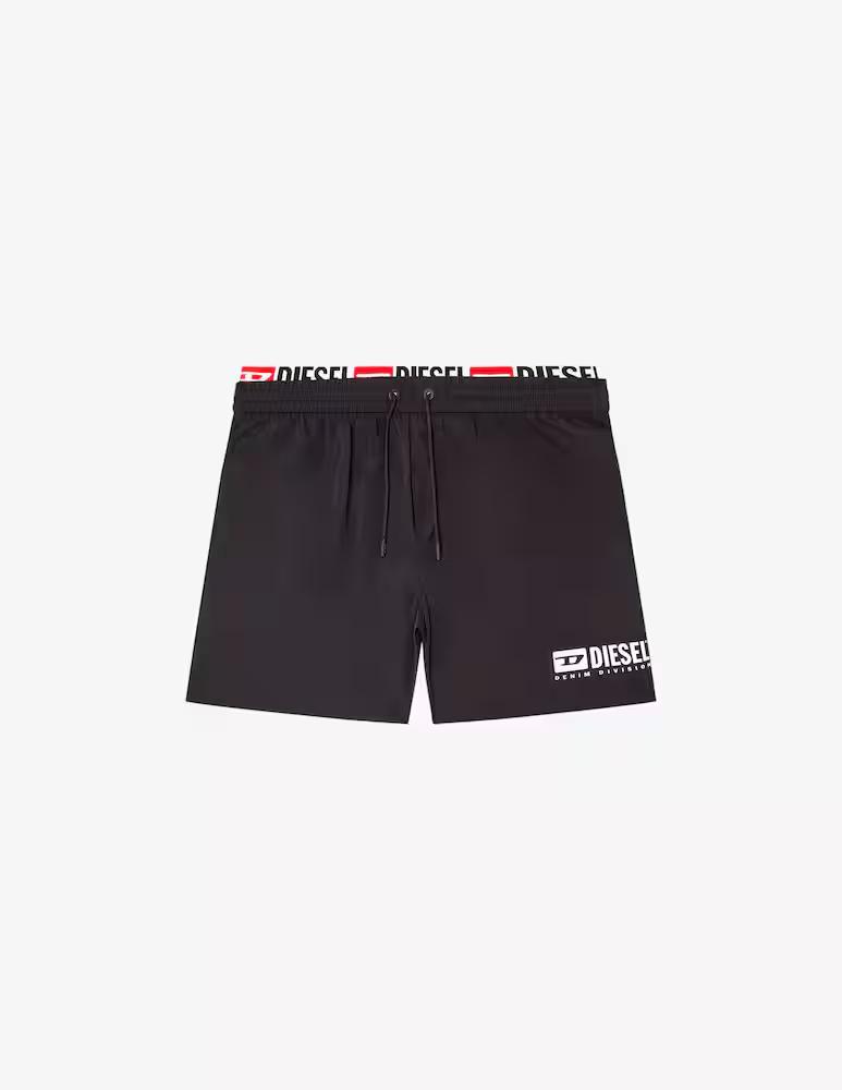 Diesel Pantaloncino da Mare con Stampa Logo