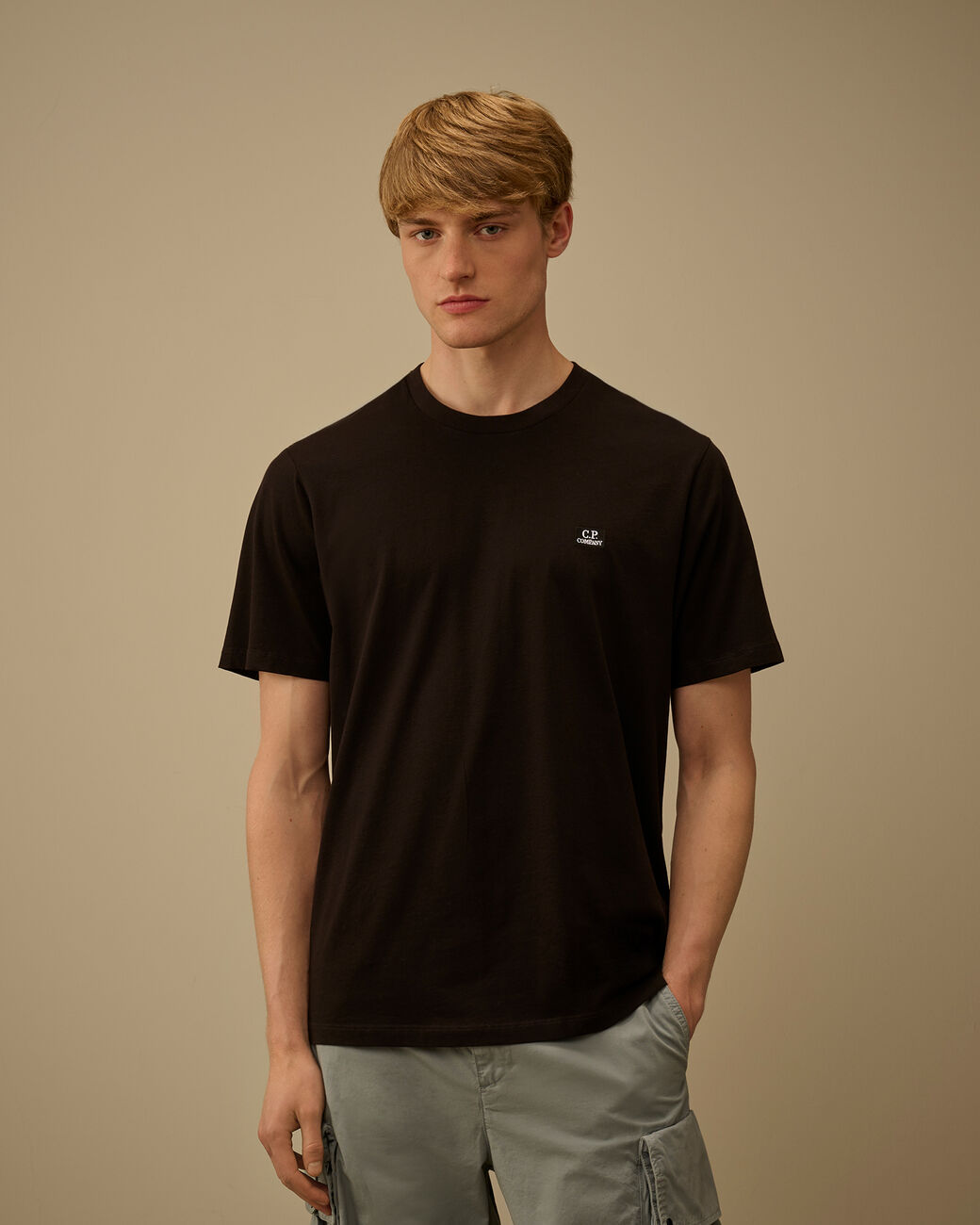 Cp Company Jersey Short Sleeve Logo Patch T-Shirt