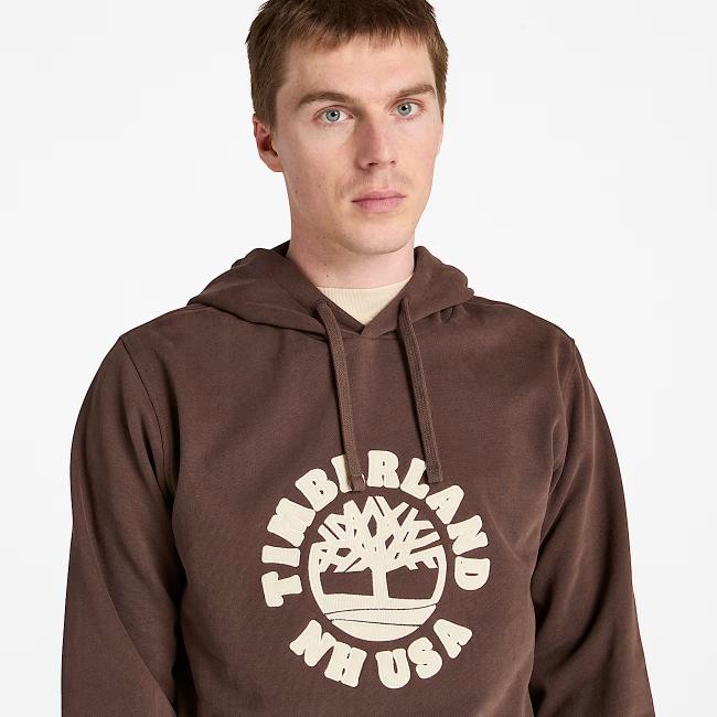 Timberland Felpa con Cappuccio e Grafica Holiday