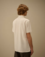 Cp Company Stretch Piquet Short Sleeve Point Collar Polo