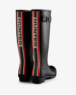 Hunter Tri-Colour Logo Backstrap Tall Wellington Boots
