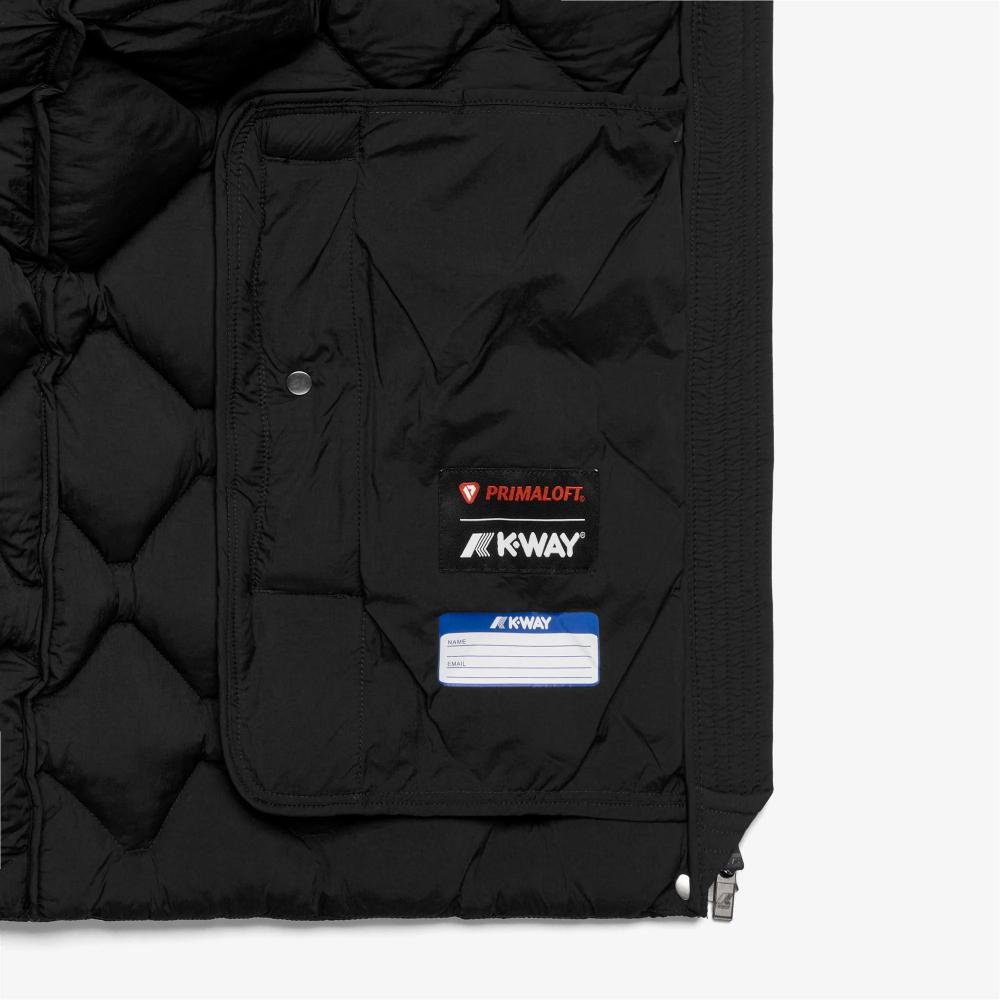 K-Way Giacca Siphane Hybrid Warm Shell Black Pure