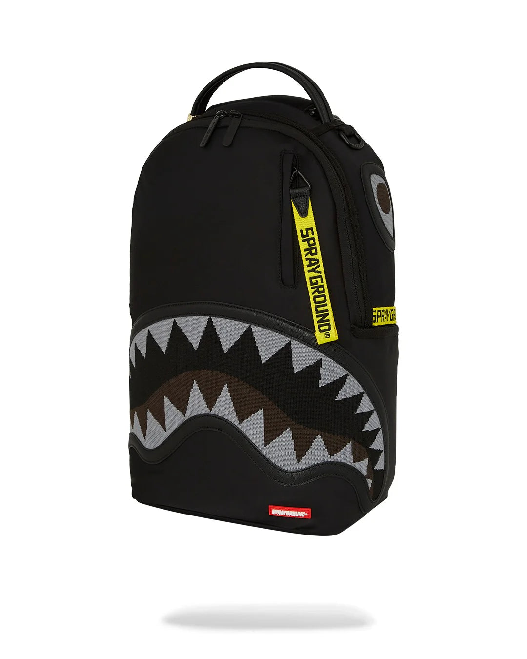 Sprayground Zaino Shark Central Yellow Tape Dlx Satin