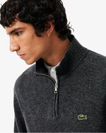 Lacoste Maglione a Collo Alto in Lana con Zip