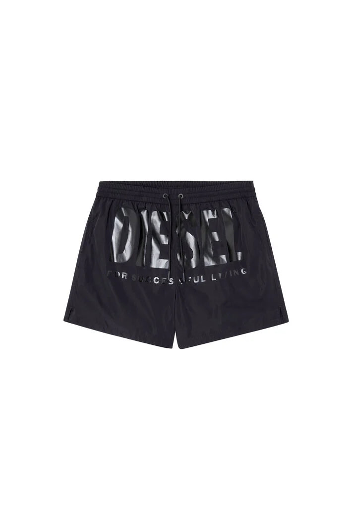 Diesel Pantaloncino da Mare con Maxi Logo