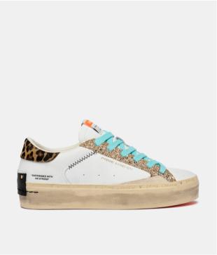 Crime London Distressed Platform Tropical Gold