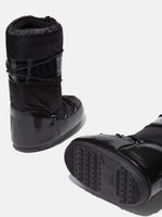 Moon Boot Stivale Icon Glance Nero in Raso