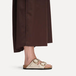 Birkenstock Arizona Big BucklePelle naturale vernice Narrow Fit