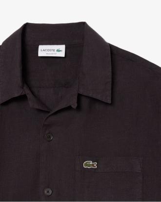 Lacoste Camicia Relaxed Fit in Lino