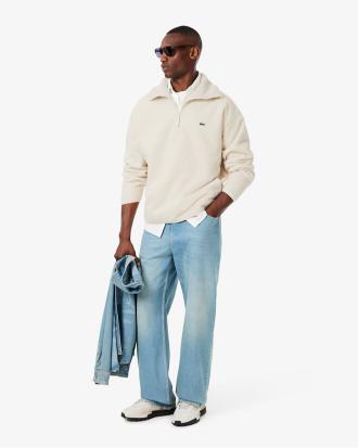 Lacoste Felpa in Pilecon Zip