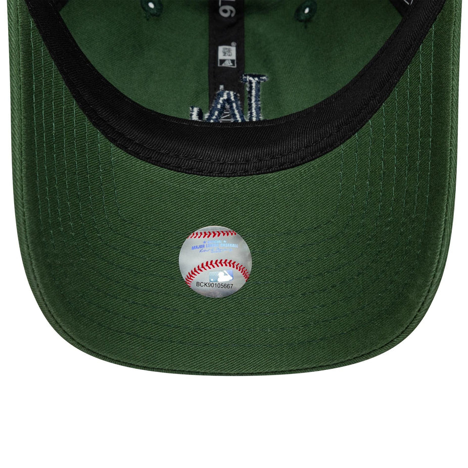 New Era 9Twenty LA Dodgers MLB Washed Script Verde Scuro
