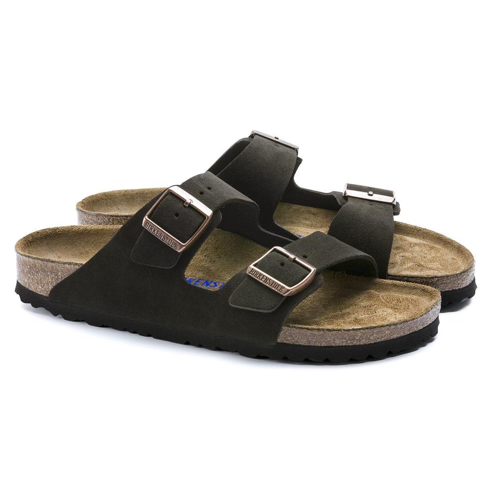Birkenstock Arizona Plantare Morbido Pelle scamosciata Mocha