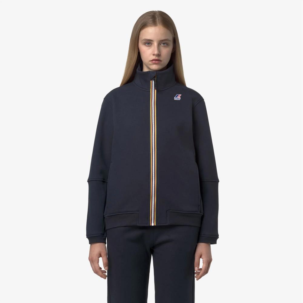 K-Way Felpa Pepin Brushed Pc Unisex Blue Depht