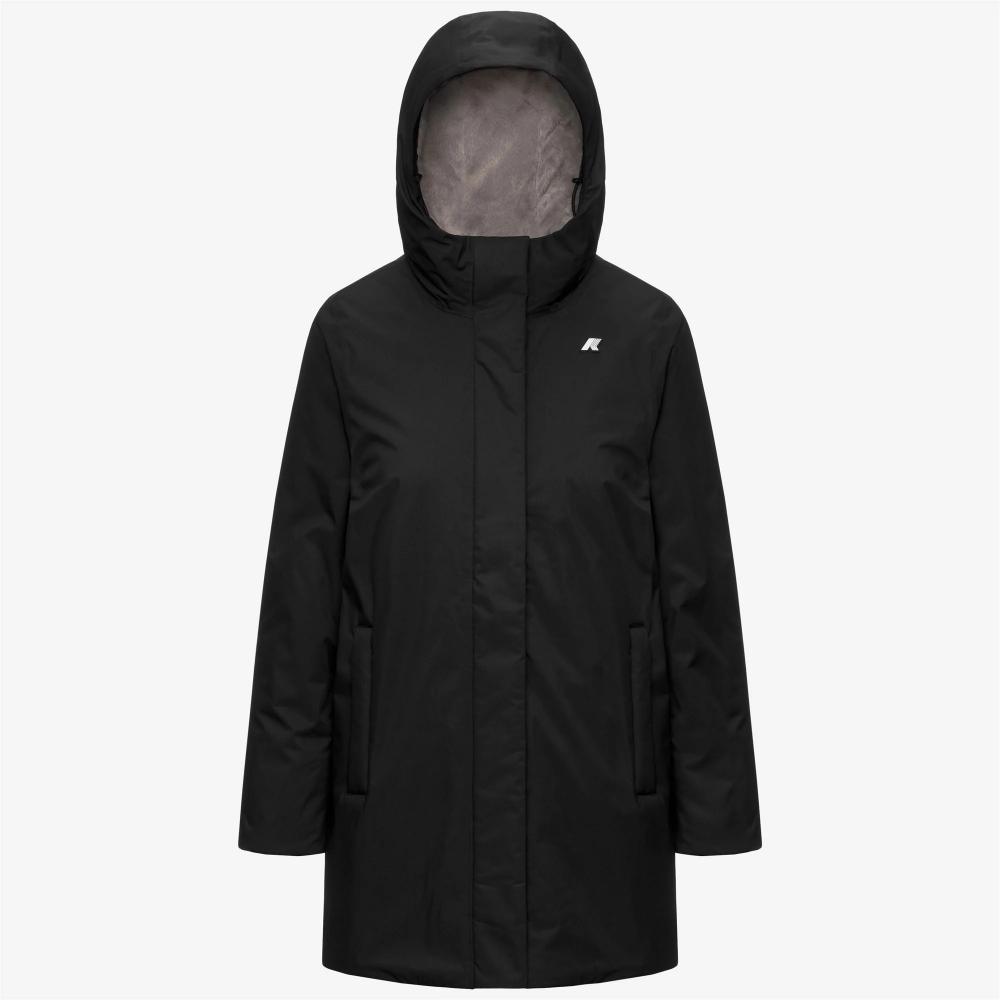 K-Way Giacca Sophie Twill Soft Beaver Black Pure/Grey Warm