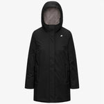 K-Way Giacca Sophie Twill Soft Beaver Black Pure/Grey Warm