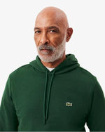 Lacoste Felpa con Cappuccio in Pile