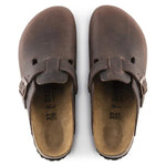 Birkenstock Boston Pelle Oliata Narrow Fit