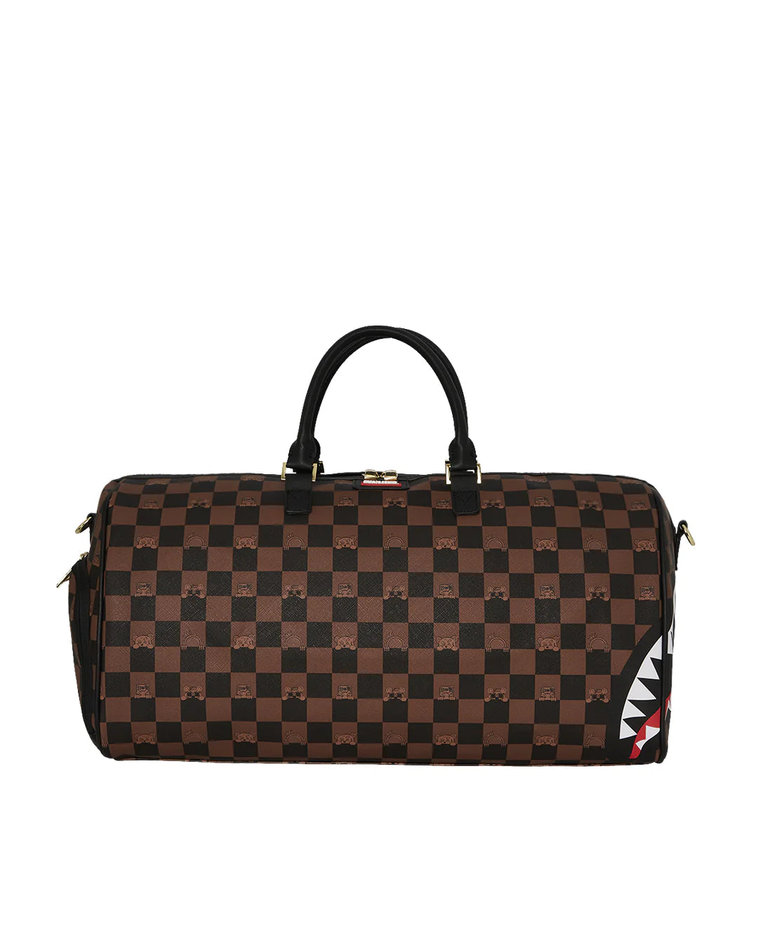 Sprayground Peeking Character Check Duffle