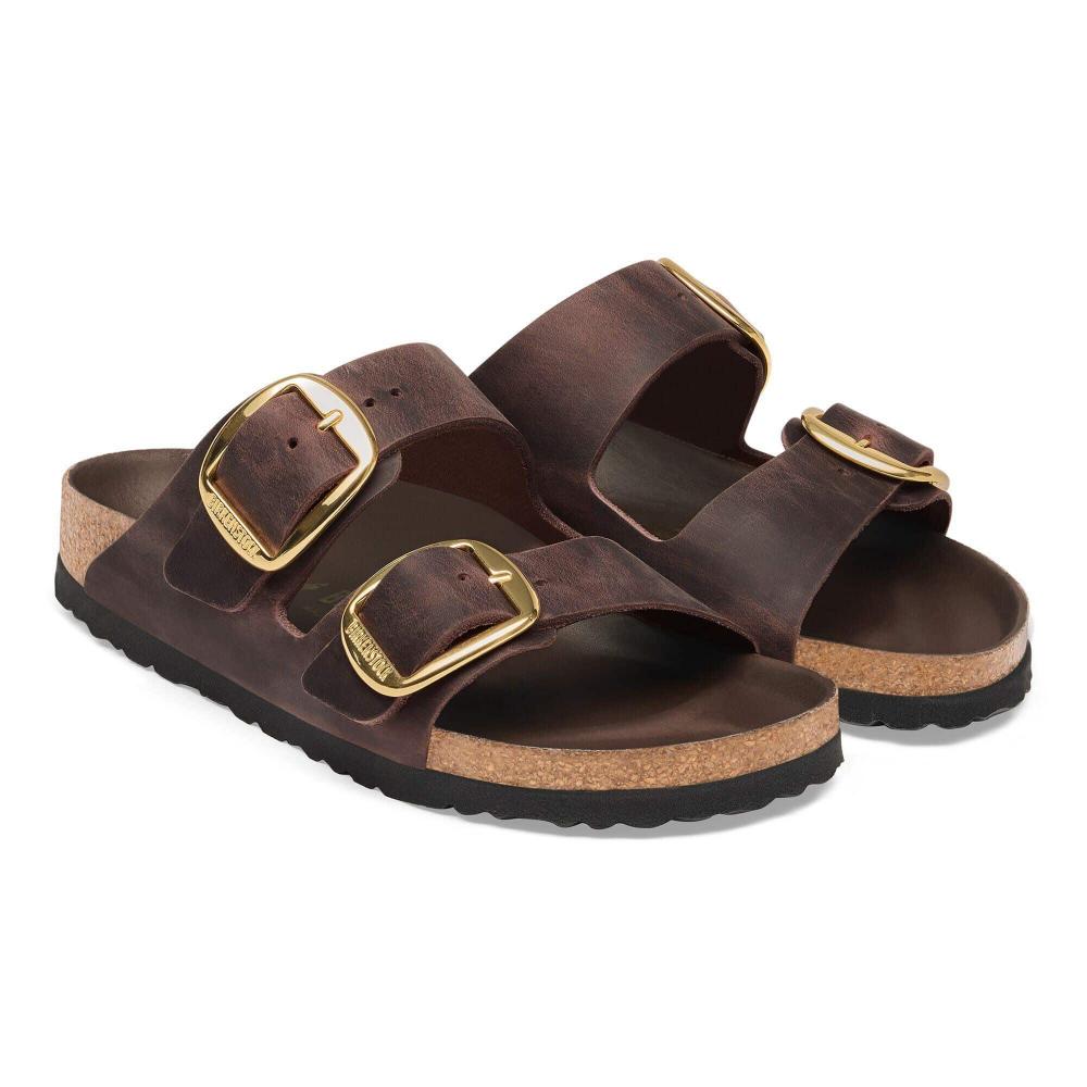 Birkenstock Arizona Big Buckle Pelle oliata Habana Narrow Fit