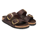 Birkenstock Arizona Big Buckle Pelle oliata Habana Narrow Fit