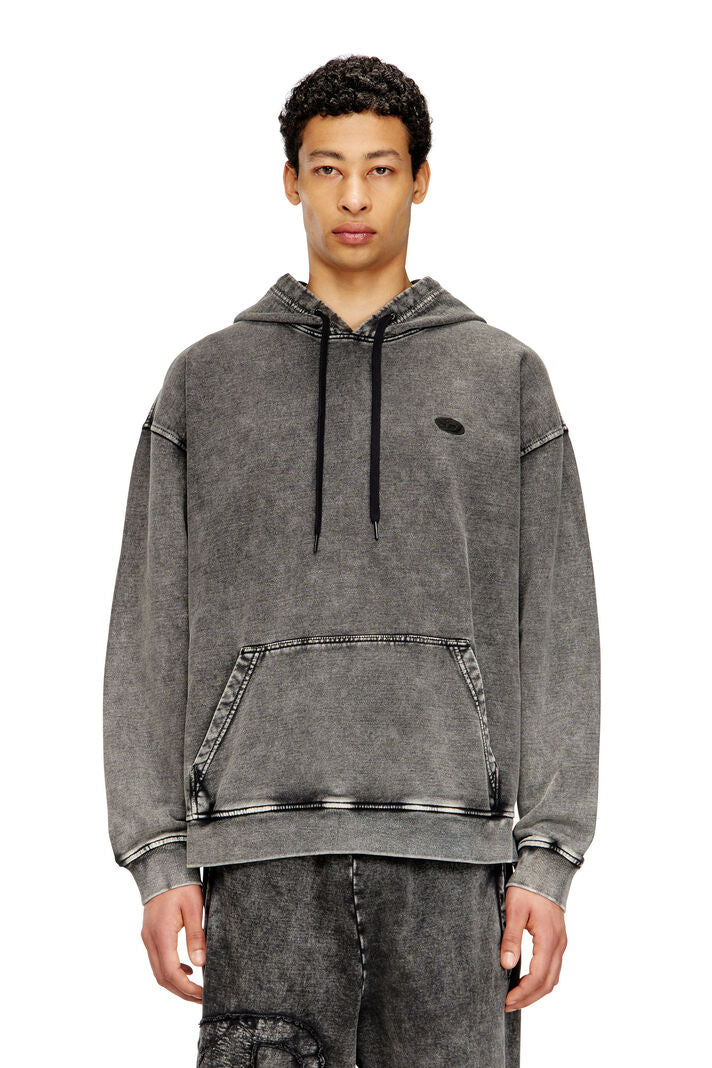 Diesel Felpa con Cappuccio S-Boxt-Hood-Den
