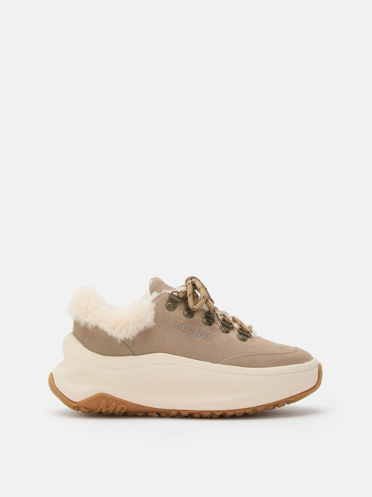 Moon Boot Sneaker Moon247 City in Shearling Beige