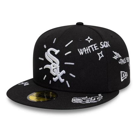 New Era 59FIFTY Fitted Chicago White Sox MLB Scribble Nero