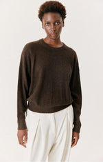 American Vintage Maglione Donna Ouity Cioccoloto