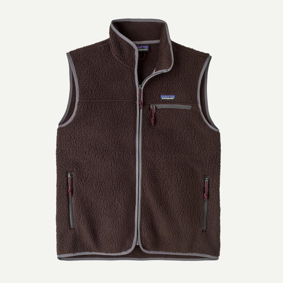 Patagonia Men's Retro Pile Fleece Vest Den Brown