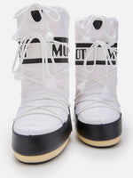Moon Boot Stivale Icon Nylon Bianco e Nero