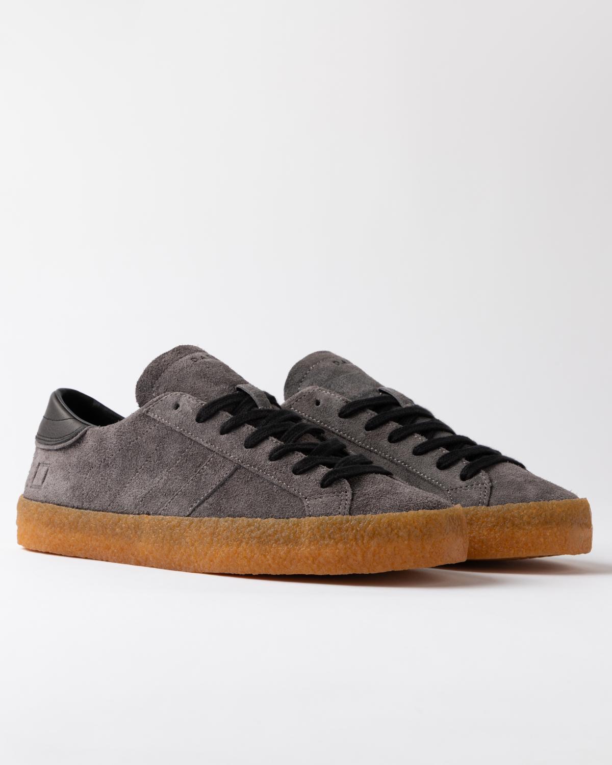 D.A.T.E. Hill Low Velour Gray