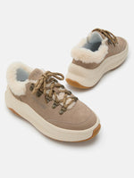 Moon Boot Sneaker Moon247 City in Shearling Beige
