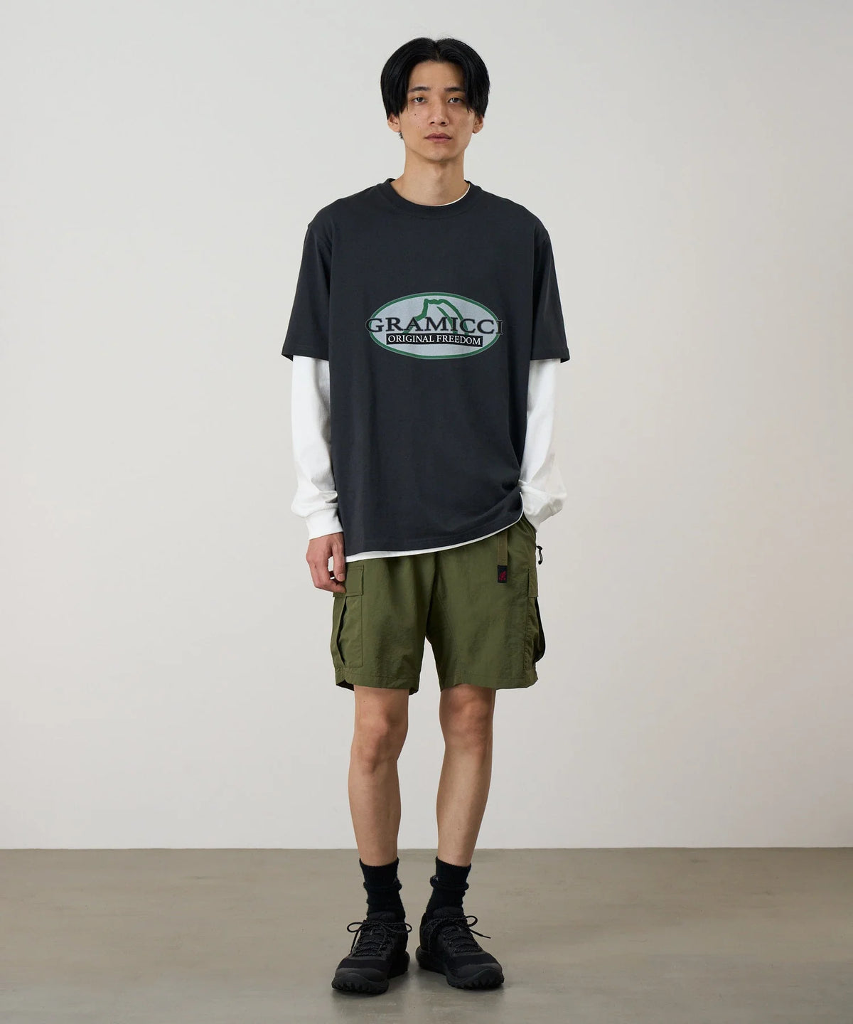 Gramicci Nylon Explorer Cargo Shorts Olive
