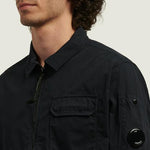Cp Company Organic Gabardine Zipped Overshirt