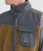 Murphy&Nye Crane Vest Smanicato Unisex in Pile Sherpa