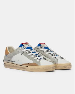 Crime London Distressed Deconstructed Electric Blue