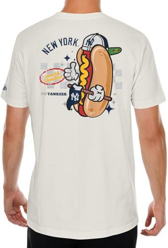 New Era T-shirt New York Yenkees MLB Off White
