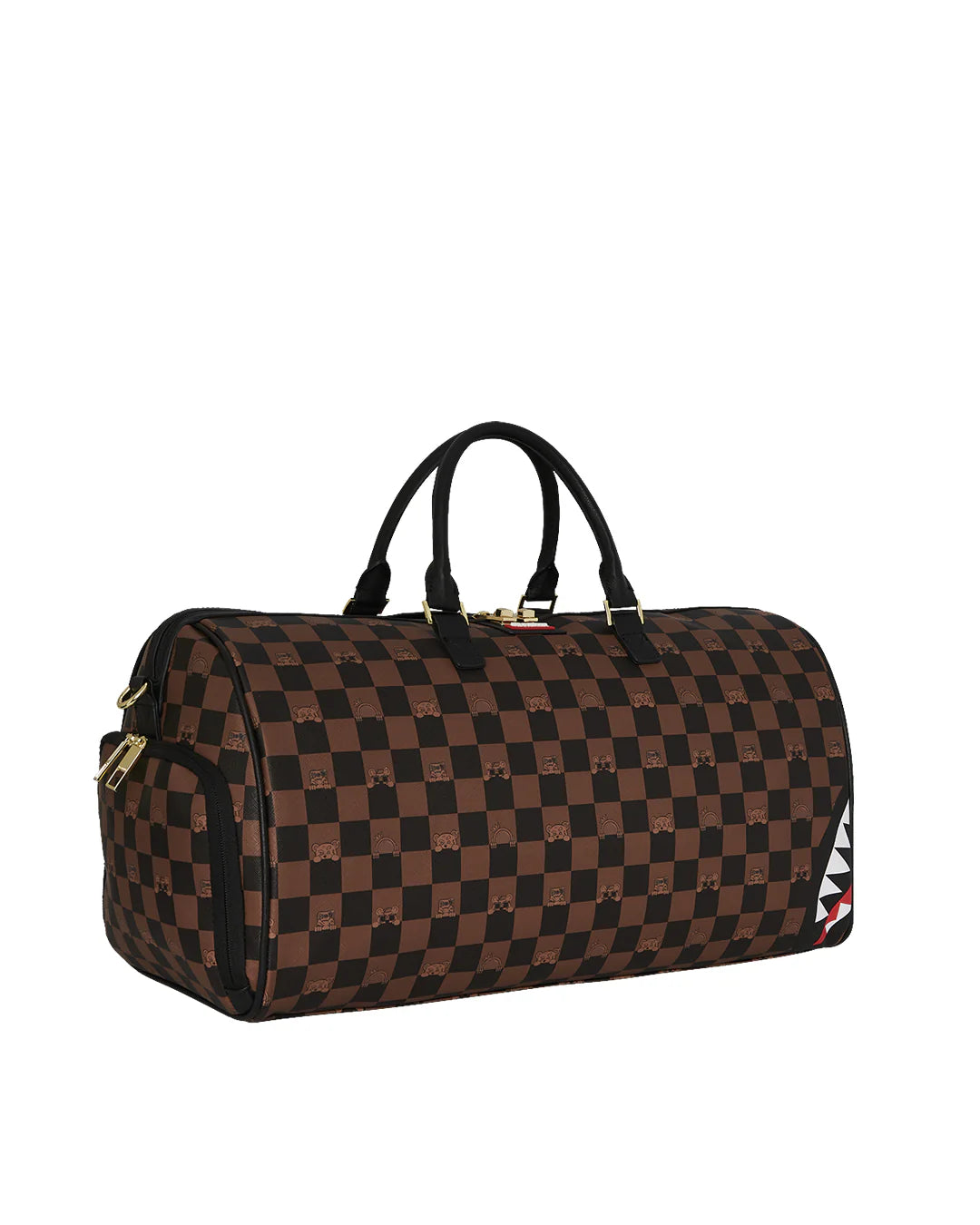 Sprayground Peeking Character Check Duffle