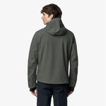 K-Way Giacca Jacko Bonded GREEN BLACKISH/Blue Depth