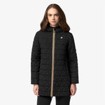 K-Way Giacca calda trapuntata a rombi Sophie Black Pure