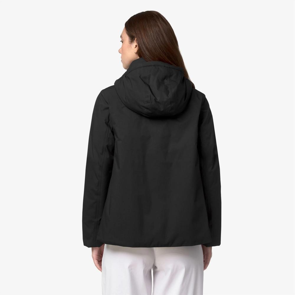 K-Way Giacca Marlette Twill Soft Beaver Black Pure/Grey Army