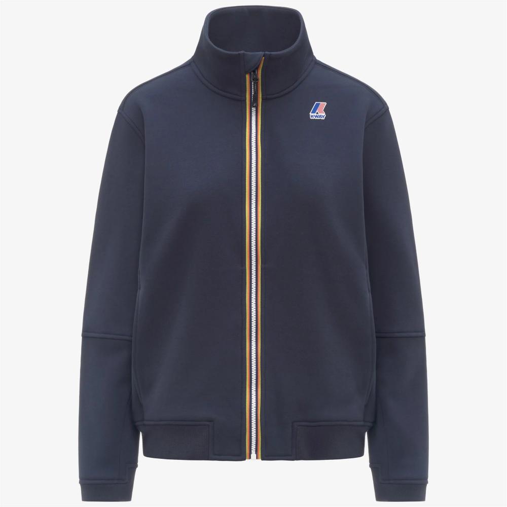K-Way Felpa Pepin Brushed Pc Unisex Blue Depht